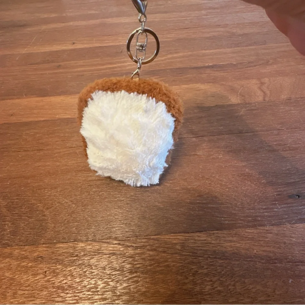 Cute Toast Plush Keychain Kawaii Bread Charm Bag Pendant New Soft Gift